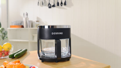 Freidora de aire 4.2L 1300W con cesta de cristal