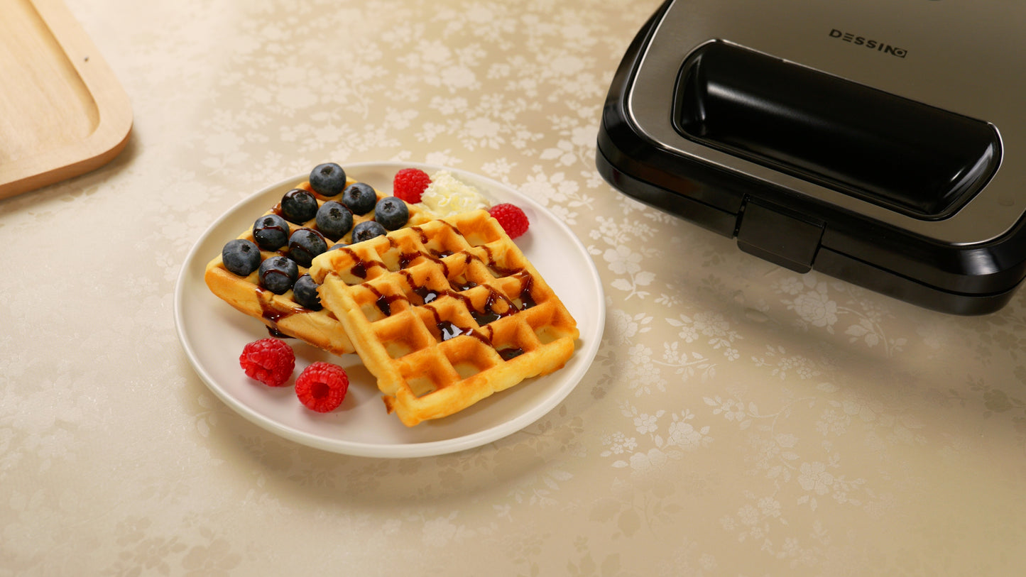 Sandwichera Premium 3 en 1 con 3 placas desmontables