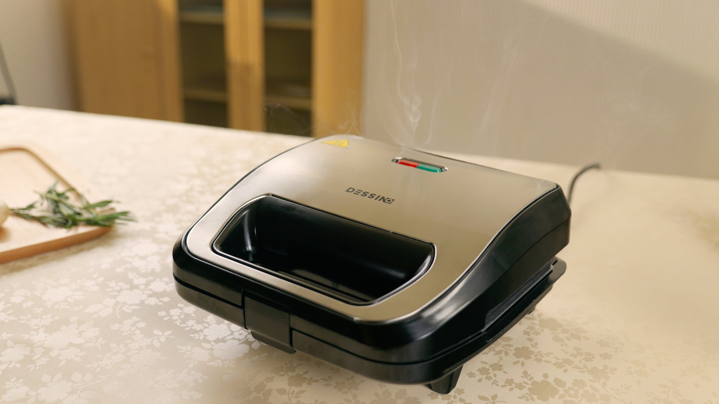 Sandwichera Premium 3 en 1 con 3 placas desmontables