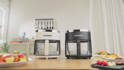 Freidora de aire 4.2L 1300W con cesta de cristal